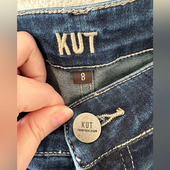Kut From The Kloth Fab Ab High Rise Cigarette Leg Jeans Size 8 - Picture 2 of 6